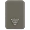 GUESS Grained Triangle Wireless Power Bank 5000mAh 15W USB-C MagSafe Brown