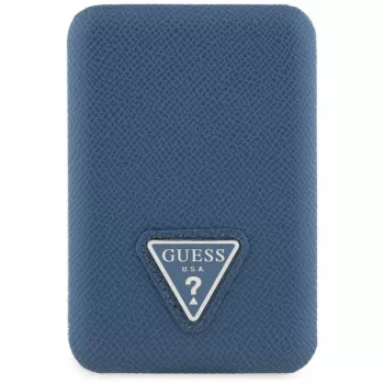 GUESS Grained Triangle Wireless Power Bank 5000mAh 15W USB-C MagSafe Blue