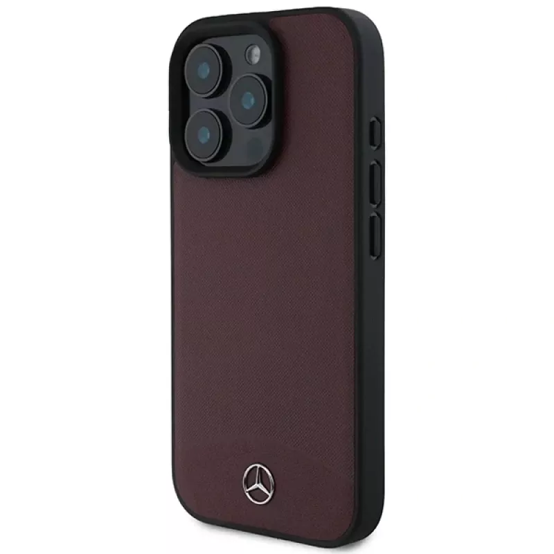 Mercedes-Benz MEHMP16X23RBARR Hardcase for Apple iPhone 16 Pro Max 6,9 inch Red Textured and Plain Leather MagSafe
