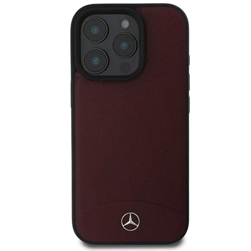 Mercedes-Benz MEHMP16X23RBARR Hardcase for Apple iPhone 16 Pro Max 6,9 inch Red Textured and Plain Leather MagSafe