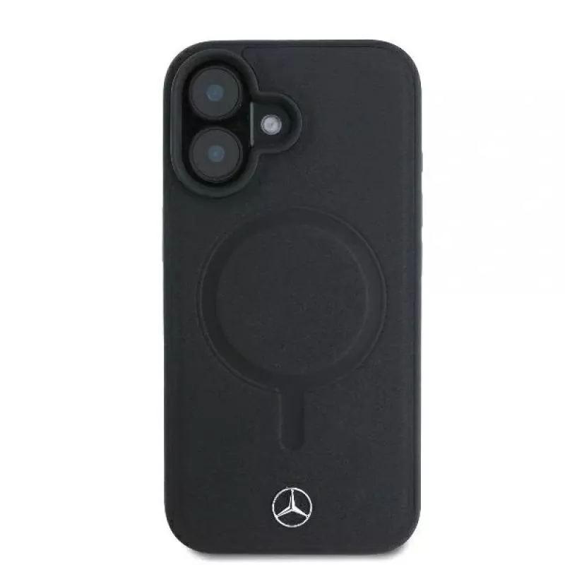 Mercedes-Benz MEHMP16M23RCMK iPhone 16 Plus 6,7 inch Black Hardcase Smooth Leather MagSafe
