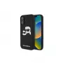 Karl Lagerfeld KLHMP16SSKCHPPLK iPhone 16 6.1 Black Hardcase Silicone Double Heads Print MagSafe