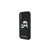 Karl Lagerfeld KLHMP16SSKCHPPLK iPhone 16 6.1 Black Hardcase Silicone Double Heads Print MagSafe