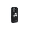 Karl Lagerfeld KLHMP16XSKCHPPLK iPhone 16 Pro Max 6.9 Black Hardcase Silicone Double Heads Print MagSafe
