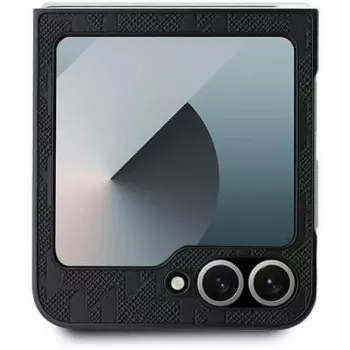 Karl Lagerfeld KLHCZF6PGKSKIHK Saffiano Monogram Hard Case, Samsung Galaxy Z Flip 6 / Z Flip 7 FE, Juoda