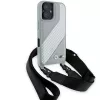 BMW BMHCP16S23PSCCG iPhone 16 6,1 inch Grey Hardcase M Edition Carbon Stripe & Strap