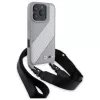 BMW M Edition Carbon Stripe & Strap Hard Case, skirta iPhone 16 Pro Max 6,9 colio, pilka