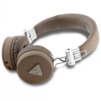 Guess Grained Classic Round Shape Wireless Bluetooth Over-Ear Headphones su ENC, Ruda