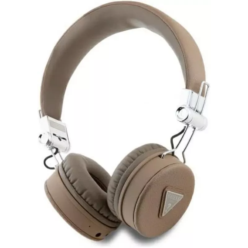 Guess Grained Classic Round Shape Wireless Bluetooth Over-Ear Headphones su ENC, Ruda