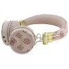 Guess Peony Script Round Shape belaidės ausinės per ausis su ENC, rudos