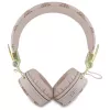 Guess Peony Script Round Shape belaidės ausinės per ausis su ENC, rudos