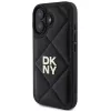DKNY DKHCP16SPQDSLK Quilted Stack Logo Back Cover, skirta Apple iPhone 16 6,1 inch - juoda