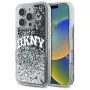 DKNY DKHCP16LLBNAEK iPhone 16 Pro 6,3 col. kietas dėklas „Liquid Glitter Arch Logo“ juodas