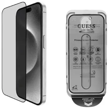 Guess GUTGP16SBOKGCIP iPhone 16 6,1 inch privatumo ekrano apsauga 2.5D Outline – Grūdintas stiklas