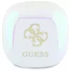 „Guess 4G Printed Logo“ tikros belaidės stereo Bluetooth ausinės su įkrovimo dėklu (balta)