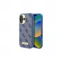 Guess GUHMP16MU4GPRB iPhone 16 Plus 6,7 inch Blue Hardcase 4G Logo Plate MagSafe