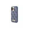 Guess GUHMP16MU4GPRB iPhone 16 Plus 6,7 inch Blue Hardcase 4G Logo Plate MagSafe