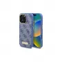 Guess GUHMP16LU4GPRB iPhone 16 Pro 6,3 col. mėlynas kietas dėklas 4G Logo Plate MagSafe