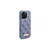 Guess GUHMP16LU4GPRB iPhone 16 Pro 6,3 col. mėlynas kietas dėklas 4G Logo Plate MagSafe