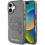 Karl Lagerfeld IML Rhinestones Karl Head Dėklas, skirtas iPhone 16 (Juodas)