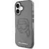 Karl Lagerfeld IML Rhinestones Karl Head Dėklas, skirtas iPhone 16 (Juodas)
