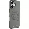 Karl Lagerfeld IML Rhinestones Karl Head Dėklas, skirtas iPhone 16 (Juodas)