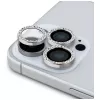 Guess BP Rhinestone 2-in-1 Screen and Camera Lens Protector Set for Apple iPhone 16 Pro Max - sidabrinis