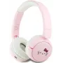 „Hello Kitty Face Logo“ belaidės ausinės Bluetooth, ant ausų, rausvos