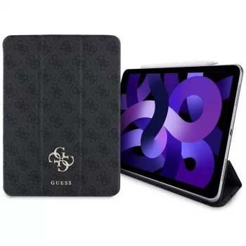 Guess GUFC11RM24PS4SGK iPad Air 11-inch (2024/2025) Magnetinis Folio Dėklas - Juodas Didelis Logotipas