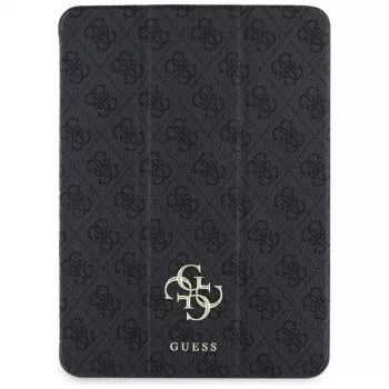 Guess GUFC11RM24PS4SGK iPad Air 11-inch (2024/2025) Magnetinis Folio Dėklas - Juodas Didelis Logotipas