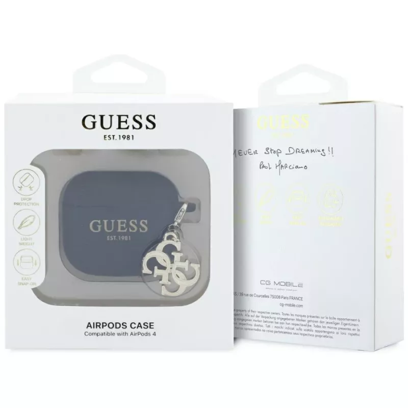 Guess Silicone 4G Charm Case for AirPods 4 - Juoda