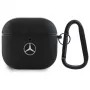 Mercedes-Benz MEA4CSLBK AirPods 4 Dangtelis Juoda Oda Metalinis Logotipas