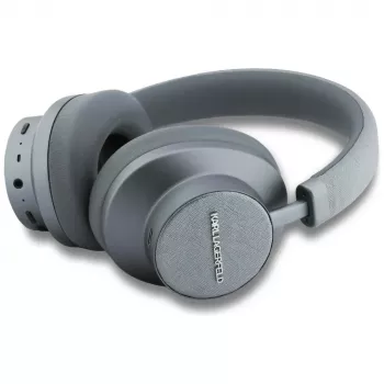 Karl Lagerfeld Saffiano Elongated Bluetooth ANC Ausinės, Pilka