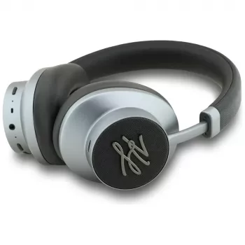 KARL LAGERFELD Grained Initials Bluetooth ANC Over-Ear Headphones Black