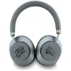 Karl Lagerfeld Grūdėtos Odos Inicialai Bluetooth ANC Ausinės per Ausis Pilka