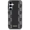 DKNY Odinis languoto rašto dėklas su MagSafe, skirtas Samsung Galaxy S25, juodas