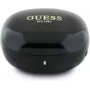 Guess Flat Classic Logo Electroplated TWS belaidžiai ausinukai su įkrovimo dėklu (Juodi)