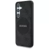 Guess 4G Round Patch Classic Logo MagSafe Dėklas, Samsung Galaxy S25+ (Juodas)
