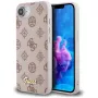 Guess Peony Script Logo MagSafe dėklas, skirtas iPhone 16e / 17e, ruda spalva