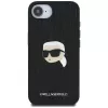 Karl Lagerfeld Monogram Karl Head Pin Case, iPhone 16e/17e, juoda