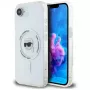 Karl Lagerfeld IML Metal Karl Head MagSafe Case for iPhone 16e/17e White