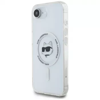 KARL LAGERFELD IML Metal Choupette Head MagSafe Case for iPhone 16e / 17e White
