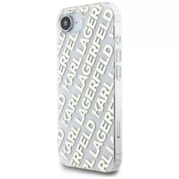 Karl Lagerfeld IML Repeat Logo Dėklas, skirtas iPhone 16e / 17e, auksinis