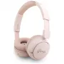 Guess Metal Logo Script belaidės Bluetooth 5.3 ausinės ant ausų (rožinės spalvos)