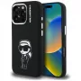 KARL LAGERFELD Silicone Karl Sketch MagSafe Case for Apple iPhone 16 Pro, Black