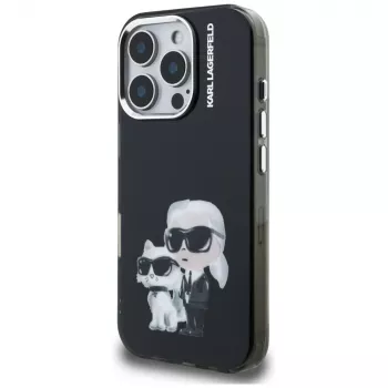 KARL LAGERFELD IML Aquarelle apsauginis dėklas, skirtas Apple iPhone 16 Pro – juodas