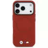 BMW M Series Metal Logo MagSafe Back Cover for Apple iPhone 17 Pro, Red