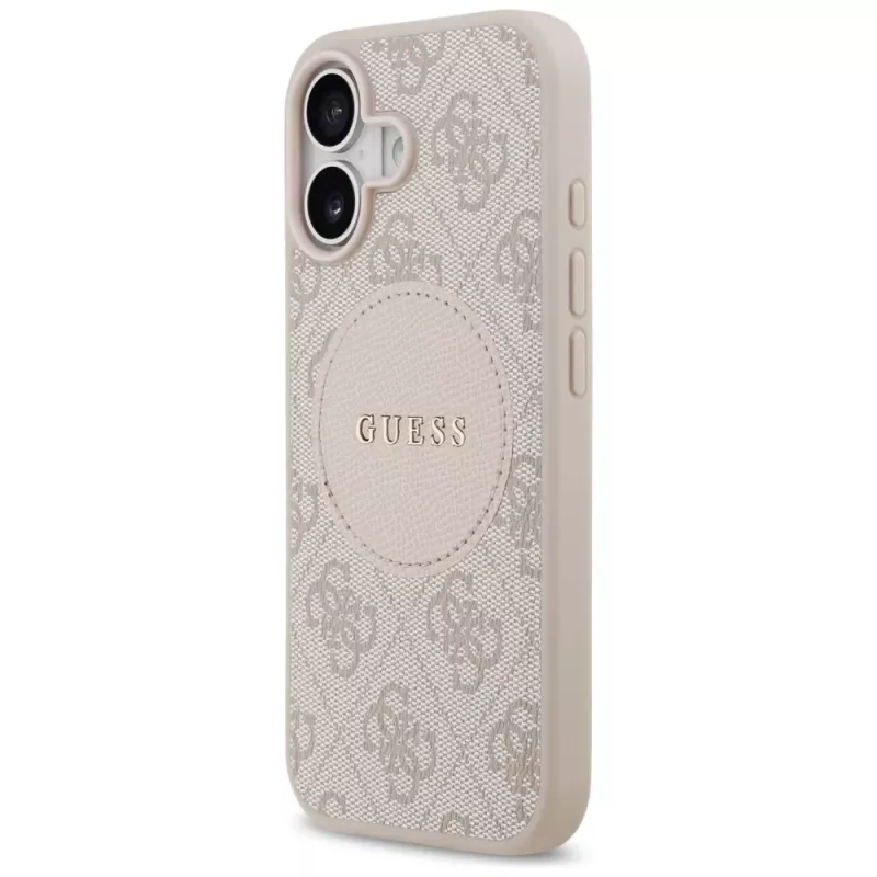 Guess 4G Circle Classic Logo MagSafe Case for iPhone 17 - Pink