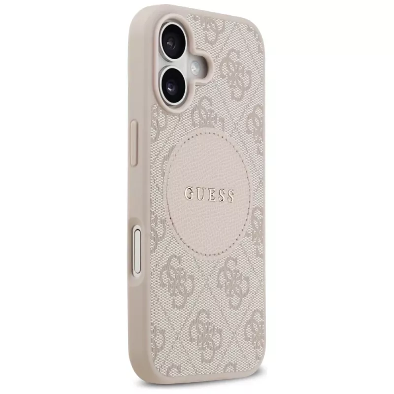Guess 4G Circle Classic Logo MagSafe Case for iPhone 17 - Pink