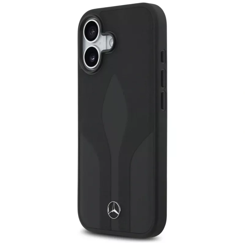 Mercedes Leather The Move MagSafe Case for iPhone 17 Black